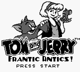 Tom and Jerry - Frantic Antics! (USA) Title Screen
